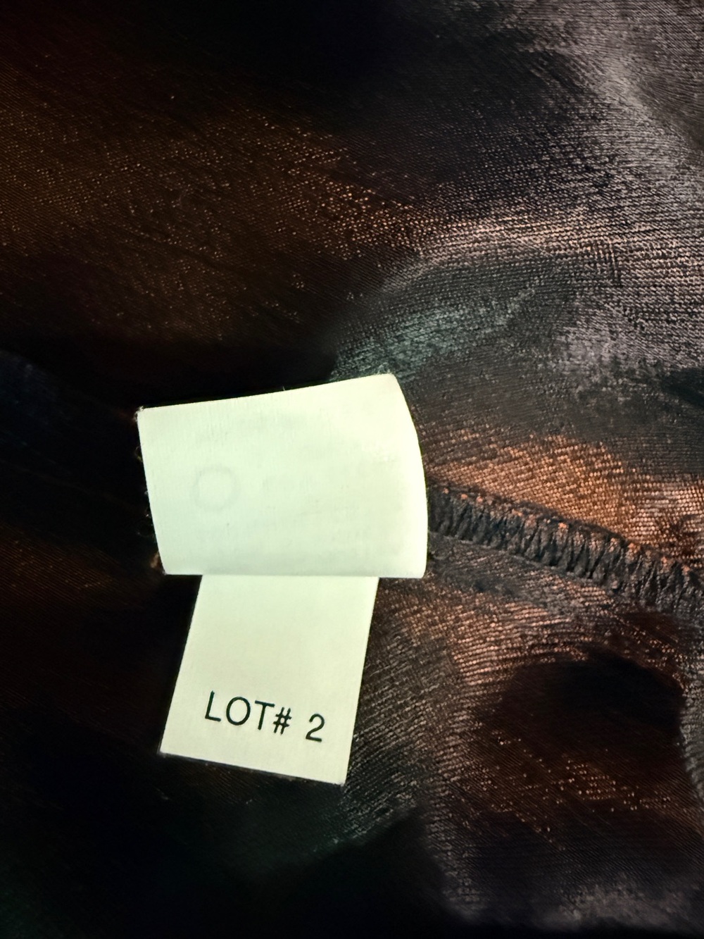 KD Spring metallic bronze jacket with blue lace on collar. Size S - Picture 4 of 8